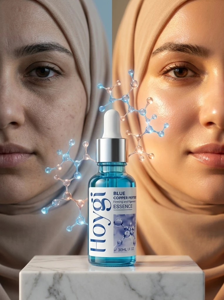 نتائج استخدام سيروم Hoygi قبل وبعد على البشرة